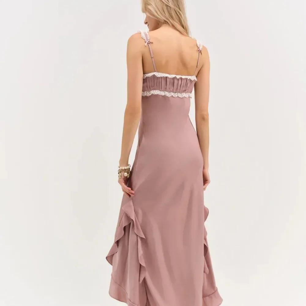 FOR LOVE & LEMONS Chelsea Embroidered Floral Maxi Dress NWT! - Picture 2 of 14